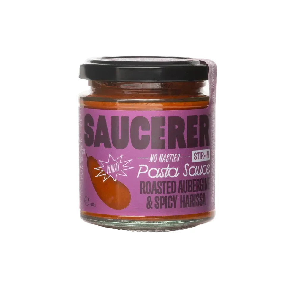 Aubergine & Spicy Harissa Pasta Sauce - Saucerer
