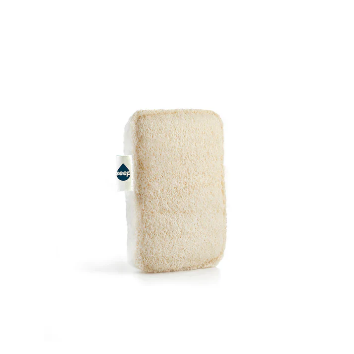 Seep Compostable Sponge with Loofah Scourer Pack of 4 - Image 2